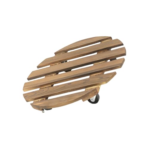 FIRSTXIU Rollender Holzpflanzgefäß Steckplatten Ständer Töpfe Rollschale Mit Rädern Innenhaut Freien Freien Pflanzer Trolleys Gartenzubehör von FIRSTXIU