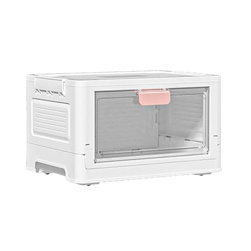 FIRSTXIU Stilvolle Doppel Tür Aufbewahrungsschrank Stapelbare Doppel Tür Behälter Mit Rädern Buch Organizer Für Schlafzimmer Und Wohnzimmer Multi Purpose von FIRSTXIU