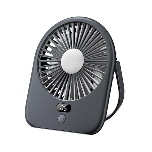 FIRSTXIU Ventilator, Wiederaufladbarer Tischventilator Mit LED-Licht 1200mAh Akku 5 Geschwindigkeiten Leiser Betrieb Tragbarer Ventilator Für Schlafzimmer Büro Reisen FIRSTXIU Ventilator, Wiederaufladbarer Tischventilator Mit LED-Licht 1200mAh Akku 5 Geschwindigkeiten Leiser Betrieb Tragbarer Ventilator Für Schlafzimmer Büro Reisen von FIRSTXIU