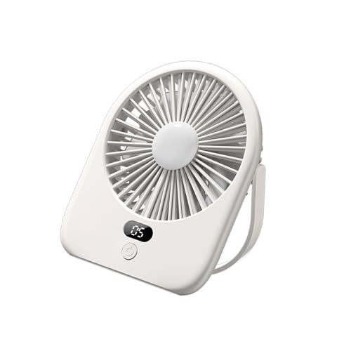 FIRSTXIU Ventilator, Wiederaufladbarer Tischventilator Mit LED-Licht 1200mAh Akku 5 Geschwindigkeiten Leiser Betrieb Tragbarer Ventilator Für Schlafzimmer Büro Reisen FIRSTXIU Ventilator, Wiederaufladbarer Tischventilator Mit LED-Licht 1200mAh Akku 5 Geschwindigkeiten Leiser Betrieb Tragbarer Ventilator Für Schlafzimmer Büro Reisen von FIRSTXIU