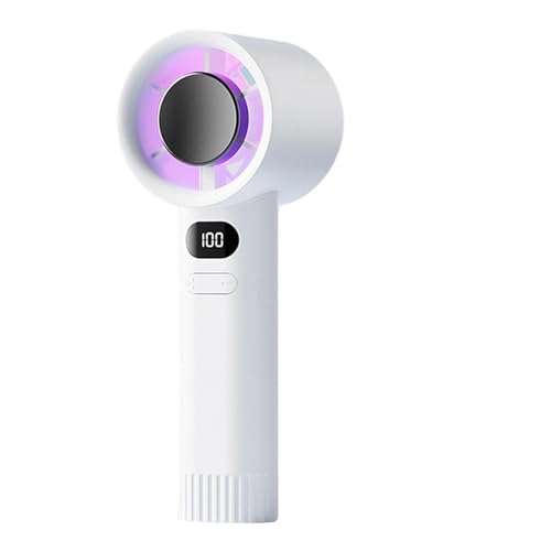 FIRSTXIU-Ventilator, multifunktionaler Ventilator mit Digitalanzeige, effizienter Kühlventilator mit 100 Geschwindigkeiten, leistungsstarker Ventilator, ABS-Textur für Reisen im Freien von FIRSTXIU