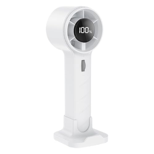 FIRSTXIU Ventilator, tragbarer Handventilator, 100-Gang-Desktop-Ventilator, wiederaufladbarer USB-Kühlventilator, LED-Anzeige für Büro und Außenbereich von FIRSTXIU