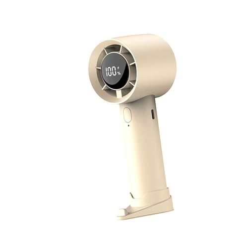 FIRSTXIU Ventilator, tragbarer Handventilator, elektrischer Ventilator mit LED-Anzeige, 1200 mAh wiederaufladbarer Akku, Kühlgerät für draußen und unterwegs FIRSTXIU Ventilator, tragbarer Handventilator, elektrischer Ventilator mit LED-Anzeige, 1200 mAh wiederaufladbarer Akku, Kühlgerät für draußen und unterwegs von FIRSTXIU
