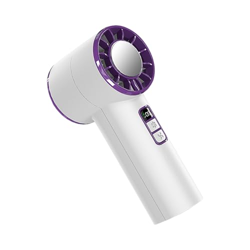 FIRSTXIU Ventilator, tragbarer Handventilator, elektrischer Ventilator mit LED-Anzeige, 2000 mAh wiederaufladbarer Akku, Kühlgerät für draußen und unterwegs FIRSTXIU Ventilator, tragbarer Handventilator, elektrischer Ventilator mit LED-Anzeige, 2000 mAh wiederaufladbarer Akku, Kühlgerät für draußen und unterwegs von FIRSTXIU