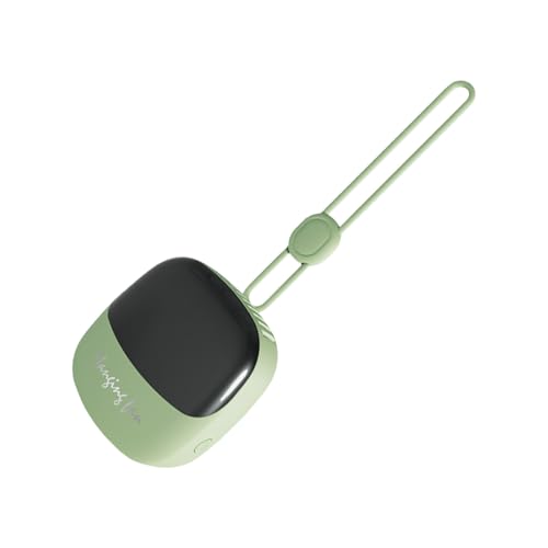 FIRSTXIU Ventilator, tragbarer Miniatur-Clip-On-Halsventilator mit Digitalanzeige, einstellbarer Windgeschwindigkeit, elektrischer Ventilator, tragbares Kühlgerät von FIRSTXIU