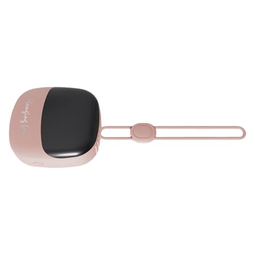FIRSTXIU Ventilator, tragbarer Miniatur-Clip-On-Halsventilator mit Digitalanzeige, einstellbarer Windgeschwindigkeit, elektrischer Ventilator, tragbares Kühlgerät von FIRSTXIU
