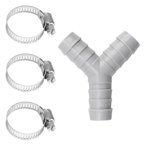FIRSTXIU Waschmaschine Drainadapter Y Typ Splitter Kunststofftextur Perfekt Für Gleichzeitige Geräteanschlussanpassungsanpassungswärmesistentem Schlauchanschluss von FIRSTXIU