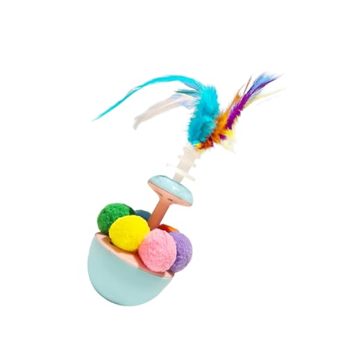 FIRSTXIU Wobble Cats Entertainment Device Bunte Gefiederte Anhänge Fördern Jagdinstinkte Interaktive Spielaktivität Interaktives Haustier Stress Relief Spielzeug FIRSTXIU Wobble Cats Entertainment Device Bunte Gefiederte Anhänge Fördern Jagdinstinkte Interaktive Spielaktivität Interaktives Haustier Stress Relief Spielzeug von FIRSTXIU