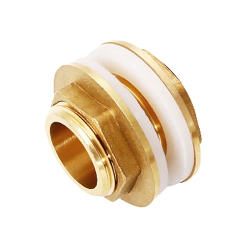 Fischtanks Adapter 3/4 Zoll Gewinde Messing Rohr Einer Loser Schlüsselanpassungsmutter Wassertanks Messing Steckverbinder Wasser Jointer von FIRSTXIU
