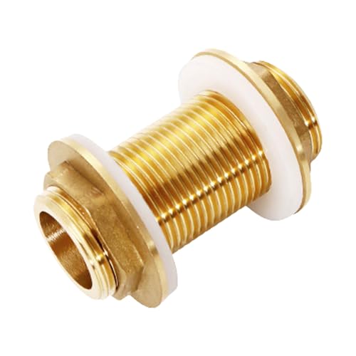 Fischtanks Adapter 3/4 Zoll Gewinde Messing Rohr Einer Loser Schlüsselanpassungsmutter Wassertanks Messing Steckverbinder Wasser Jointer von FIRSTXIU
