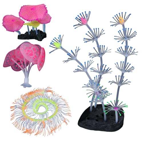 Fischtanks Fluoreszierende Künstliche Grashandwerkssimulationslandschaft Gras Pflanze Fischbau Landschaftsgestaltung Fischtanks Pflanze Buntes Set von FIRSTXIU