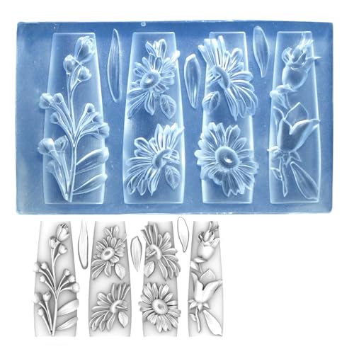 Flexible Silikonschnitzerblütennägel Kunstform Zum Erstellen Von Komplizierten Blumenkonstruktionen In Crafting Nails Project Blumenharzdesign Schimmel Flexible Silikonschnitzerblütennägel Kunstform Zum Erstellen Von Komplizierten Blumenkonstruktionen In Crafting Nails Project Blumenharzdesign Schimmel von FIRSTXIU