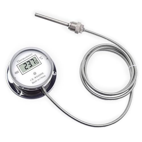 Hohe Genauigkeit Digitale Thermometer Gewinde Sonden Temperaturmessgeräte Stahl Wasserdichte Signale Kabel Für Kesselrohre Wasserdichte Stahlthermometer von FIRSTXIU