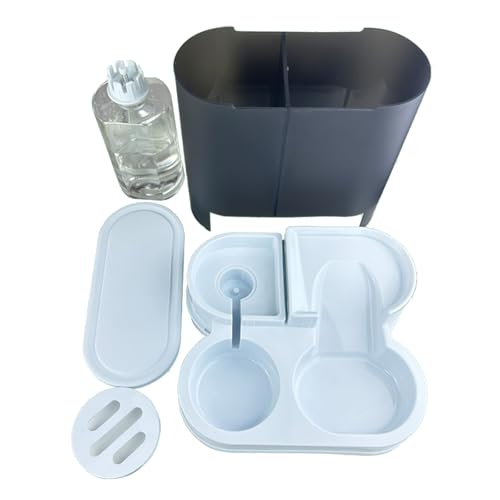 FIRSTXIU Hund Double Food Bowl Wasserspender Lebensmittel Futtermittel Schalen Automatische Wassererschale Fütterungsversorgung Großer Kapazität Haushäuserzubehör von FIRSTXIU