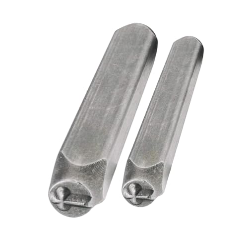 Mehrzweckschmuck Stahlstempel Set 2 Stücke Kreuze Geformte Designs Stempel 3mm Stahlzubehör Für Handwerksbedarf Crafting Tool von FIRSTXIU