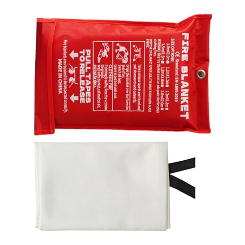 Notfälle Feuerdecke 2pcs Unterdrückung Für Küchenhausfaserfaserdecke 3 9 Fuß 4 9 Fuß 5 6 5 Flammhemmungsdecke von FIRSTXIU