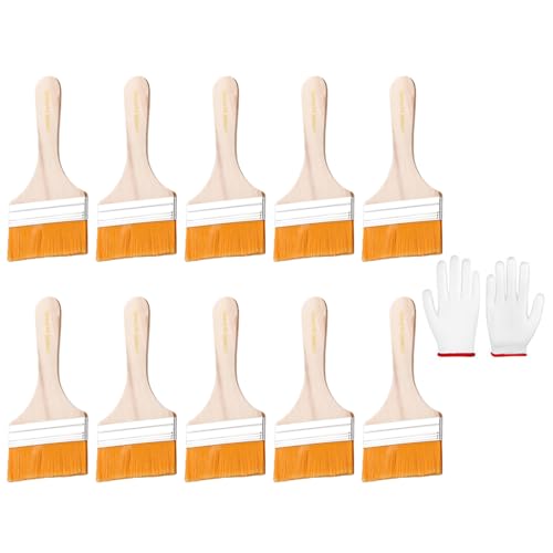 Packung Mit 10 Kleinen Pinsel Mit Weichen Borsten Holzgriff Umfassen 1 Paar Handschuhe Für Kanten Die Wand Und Schränke Abstauben Packung Mit 10 Kleinen Pinsel Mit Weichen Borsten Holzgriff Umfassen 1 Paar Handschuhe Für Kanten Die Wand Und Schränke Abstauben von FIRSTXIU