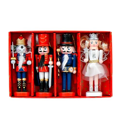 Packung Von 4 Klassischen Holznussknacker Ornament 13cm Mauswächter Soldaten Für Weihnachtsbaum Home Office Holiday Decors Holz Weihnachtsfeier Hanging Ornament Packung Von 4 Klassischen Holznussknacker Ornament 13cm Mauswächter Soldaten Für Weihnachtsbaum Home Office Holiday Decors Holz Weihnachtsfeier Hanging Ornament von FIRSTXIU