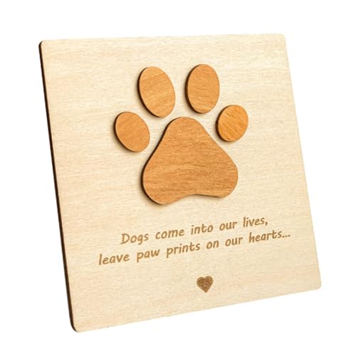 Pet Memorial Haustierhundpaplerkarte Holz Ornamente Für Innen Und Außenverteidiger Paply Memorial Card Mit Zehenbohnen Trauer Pet Memorial Haustierhundpaplerkarte Holz Ornamente Für Innen Und Außenverteidiger Paply Memorial Card Mit Zehenbohnen Trauer von FIRSTXIU