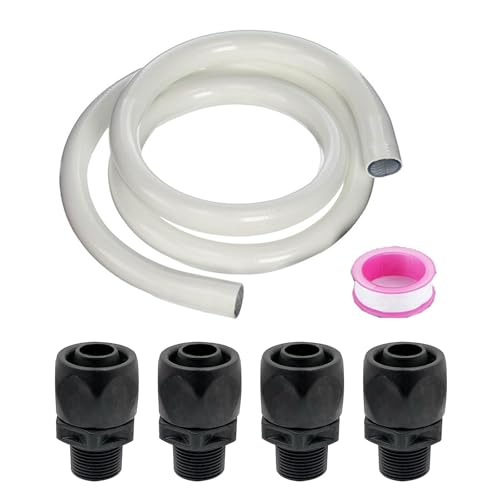 Poolpumpen-Schlauch-Kits, Pool-Ersatzschlauch mit 4 Schnellverbinderadaptern, leicht, flexibel, Pool-Filterpumpenschlauch von FIRSTXIU