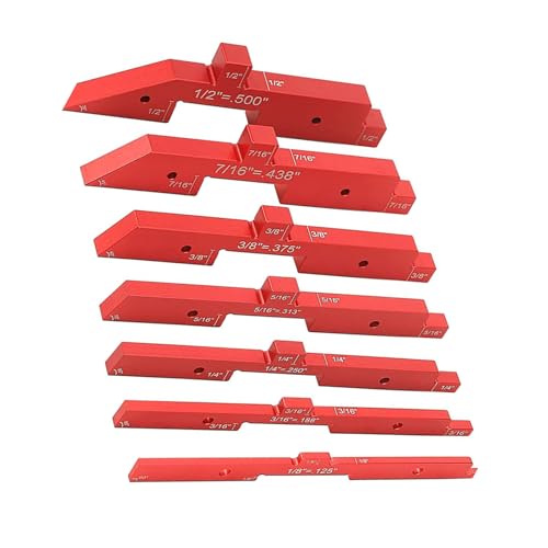 Precisions Setups Blöcke Höhenmessgerät Set Router Tisch Setup Stabwinkel Holzbearbeitung Aluminium Setup Stange Für Tischschneider Aluminium Präzisionsblöcke von FIRSTXIU