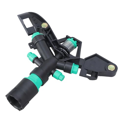 FIRSTXIU Schnell Installieren Sie Gartenwässerung Sprinkler 4 Düse 10 M Radius Abdeckung Für Die Bewässerung des Bauernhofs Landschaft Gießen Kulturen Rasenmultiple Düsen Rotierende Sprinklerkopf von FIRSTXIU