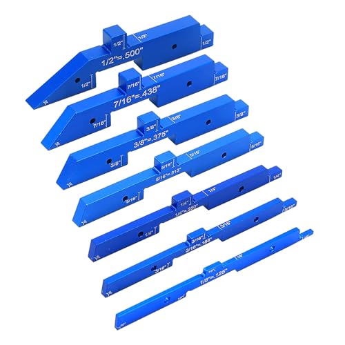 Setups Blocks Holzbearbeitungswerkzeug Präzisions-Höhenmesser-Block-Set mit klar gravierter Größenmarkierung und Aufbewahrungskoffer Setups Blocks Holzbearbeitungswerkzeug Präzisions-Höhenmesser-Block-Set mit klar gravierter Größenmarkierung und Aufbewahrungskoffer von FIRSTXIU