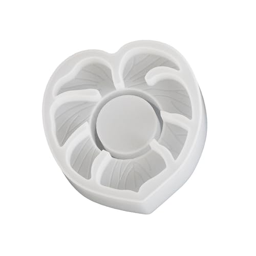 Silikonkerker Basisform Formen Harz Epoxidform Blattform Kerzenhalter Silikon Textur Pflanze Kerzenschiffsform Craft Form von FIRSTXIU