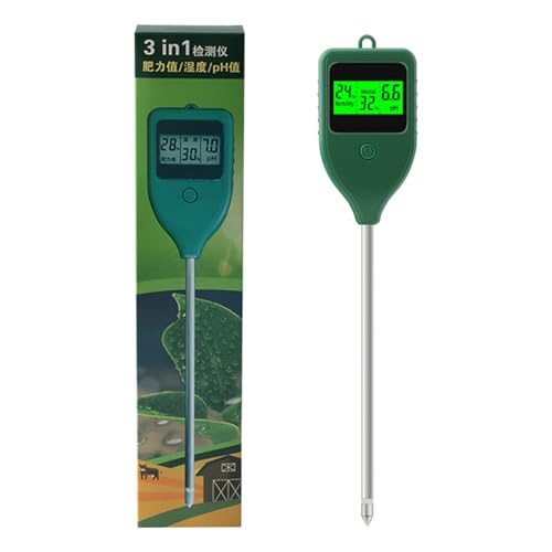 Tragbarer Bodenfeuchtigkeitsmessgerät Mit Langen Sonden Für Garten Terrassen Pflanze Bodenfeuchtigkeit/Fruchtbarkeitstestmesser Digital von FIRSTXIU