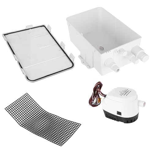 Upgrades Automatische Eintauchpumpen 750 Gph Mit Abnehmbarem Sieb Klarer Abdeckung Für Tragbare Duschspülenentwässerungssysteme Unterwasser Duschpumpe Mit Schwimmerschalter von FIRSTXIU