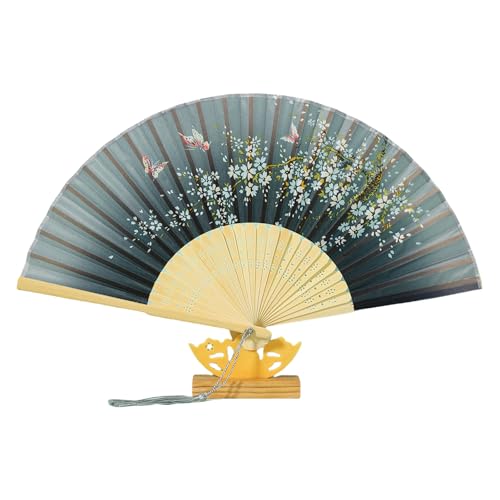 Vintage Blumen Schmetterlingsmuster Klappern Seiden Stoff Tragbare Kühlzubehör Für Frauen Mädchen Geschenk Chinesisch Falten Vintage Blumen Schmetterlingsmuster Klappern Seiden Stoff Tragbare Kühlzubehör Für Frauen Mädchen Geschenk Chinesisch Falten von FIRSTXIU