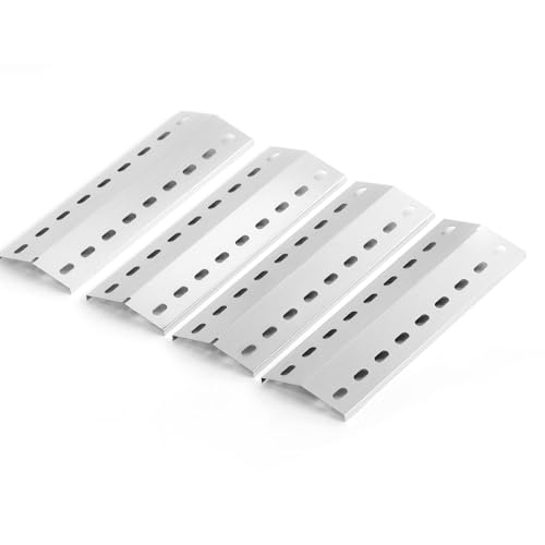 FIRXZYMZ 41 x 14cm Edelstahl Brennerabdeckung Heizplatte Ersatzteile für Tepro Richfield, Allgrill Modell CBD-410BYB, Napoleons Rogue 2, Mayer Barbecue, Coobinox, Buffalo Grill,Hitzeschild Zubehör von FIRXZYMZ