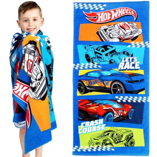 Cars Autos Strandtücher, 3D Strandtuch für Kinder, Strandtücher, Ultra Microfaser Badehandtuch Strandtuch Schwimmen Duschtuch Camping Handtuch Schnell Trocknend Badetuch für Kinder 150*70CM von FISAPBXC