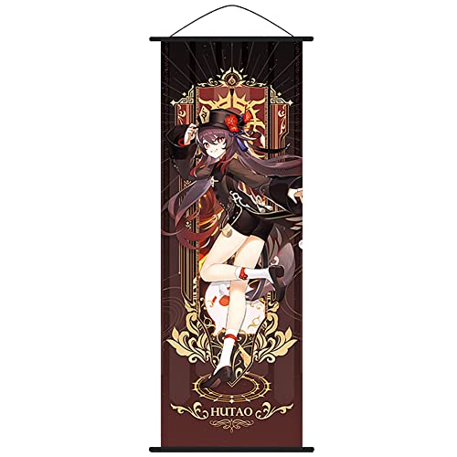 FISAPBXC Anime Wandposter, Genshin Impact, Großes Anime Wandkunstdekor, 70x25cm - B von FISAPBXC