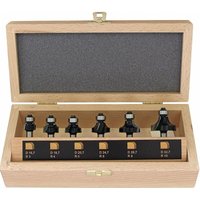 Abrundfräsersatz 973CT06A03 Hartmetall Schaft-Ø 8 mm 6-teilig von FISCH-TOOLS