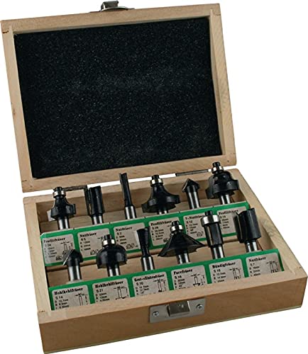 Fräsersatz 973CT12A05 HM Schaft-D.8mm 12-tlg. von FISCH-TOOLS