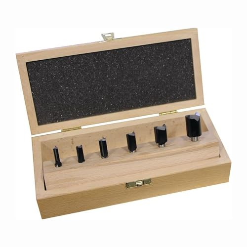 Nutfräsersatz 973CT06A04 HM Schaft-D.8mm 6-tlg. von FISCH-TOOLS