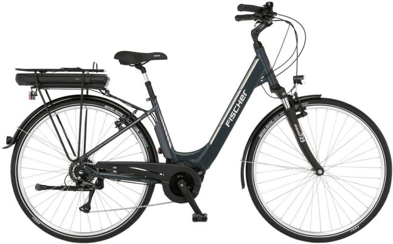 FISCHER Fahrrad E-Bike CITA 1.5 522 44, 8 Gang Shimano Acera Schaltwerk, Kettenschaltung, Mittelmotor, 522 Wh Akku, (Schloss) von FISCHER Fahrrad