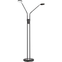 Led Stehlampe dimmbar Stehleuchte Wohnzimmerlampe Spots beweglich, getrennt schaltbar, 12W 1500lm warmweiß - kaltweiß, LxH 25 x 150 cm von FISCHER LEUCHTEN