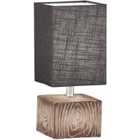 Schreibtischlampe Tischleuchte Beistelllampe Keramik Nachttischlampe Holzfarbe von FISCHER LEUCHTEN