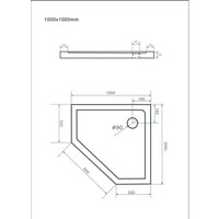 Fischer Und Adamek - Duschkabine Eckeinstieg Komplettdusche komplett Dusche Duschabtrennung Duschkabinen eckdusche Lippe - Gestreift - 100 x 100 x von FISCHER UND ADAMEK