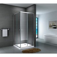 Duschkabine Eckeinstieg Komplettdusche komplett Dusche Duschabtrennung Duschkabinen Eckdusche Fertigdusche Werra | Klarglas | Grösse: 100 x 100 x 190 von FISCHER UND ADAMEK