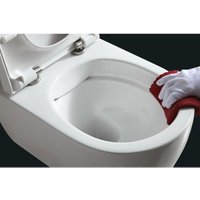 Design WC Hänge WC Spülrandlos Absenkautomatik - Ausführung: lang - ohne Bidet Funktion von FISCHER UND ADAMEK