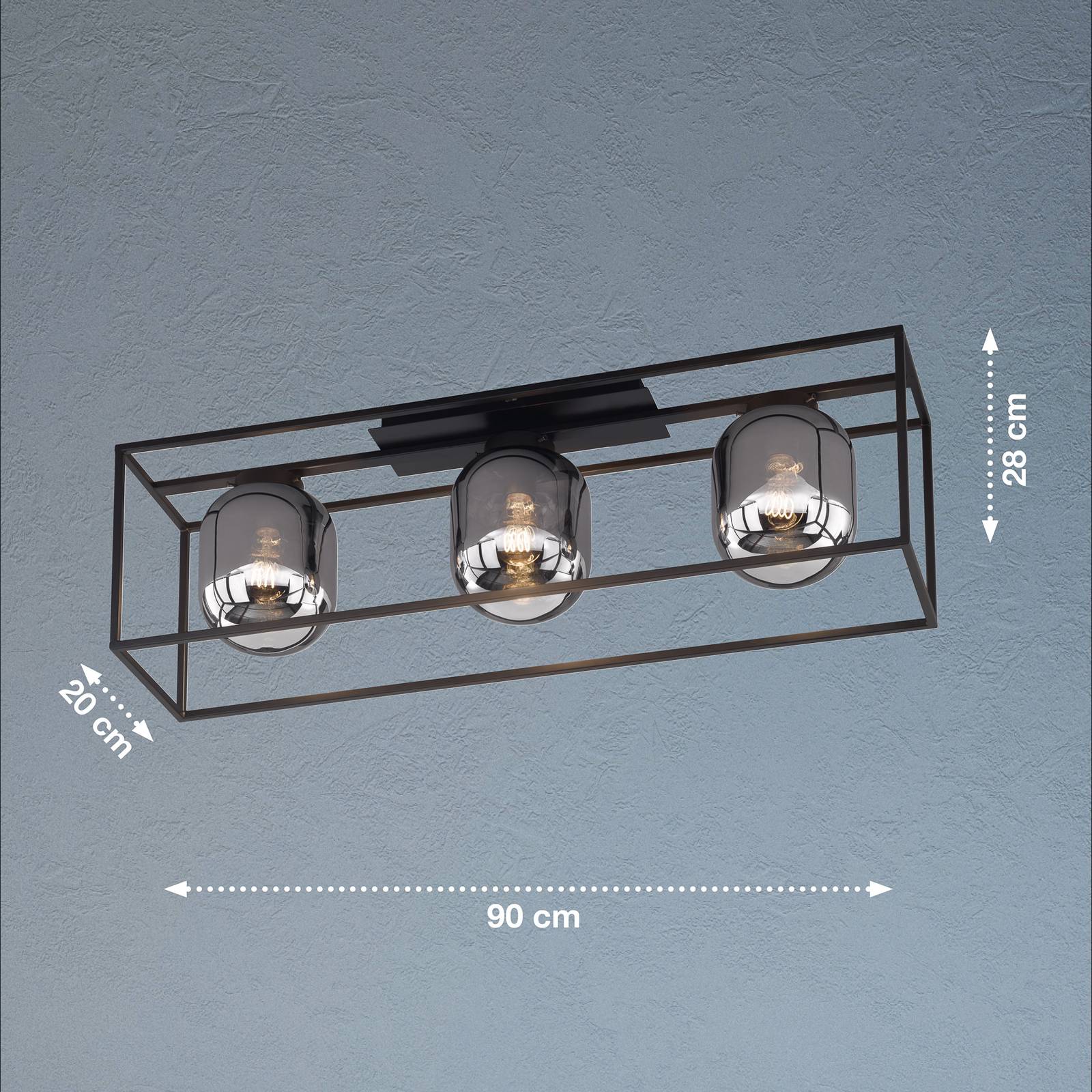 Deckenlampe Regi, dreiflammig von FISCHER & HONSEL