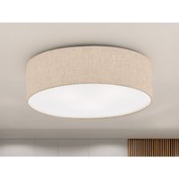 Fischer - Deckenleuchte thor rund mit Lampenschirm Leinen Beige, ø 40cm Fischer - Deckenleuchte thor rund mit Lampenschirm Leinen Beige, ø 40cm von Fischer