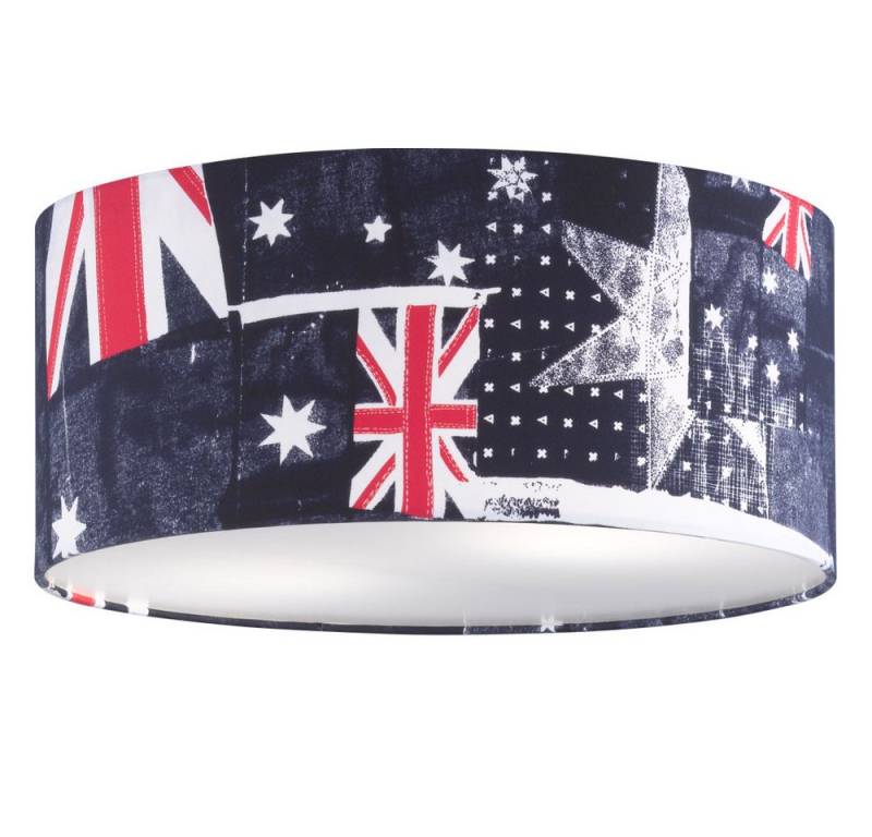 FISCHER & HONSEL Deckenleuchte, Leuchtmittel nicht inklusive, Deckenlampe mit Flagge Union Jack Britische Flagge von FISCHER & HONSEL