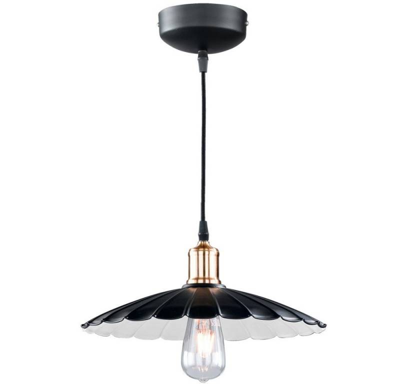 FISCHER & HONSEL Hängeleuchte, Leuchtmittel nicht inklusive, Hängeleuchte Pendelleuchte Esszimmerlampe schwarz weiß E27 Wohnzimmer von FISCHER & HONSEL