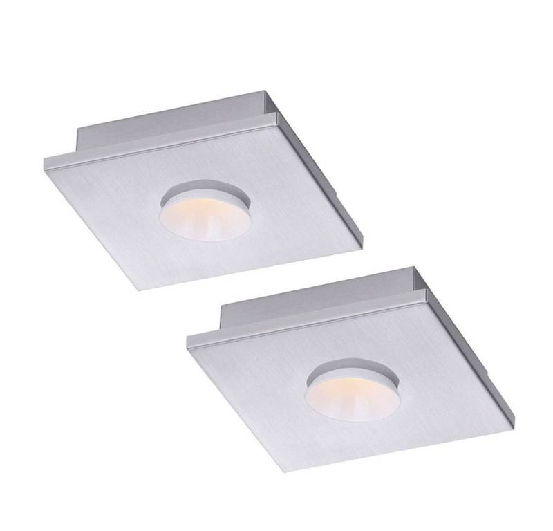 FISCHER & HONSEL LED Deckenleuchte, LED-Leuchtmittel fest verbaut, Warmweiß, Deckenlampe Deckenleuchte LED weiß Wohnraumlampe 3-Stufen 2er Set von FISCHER & HONSEL