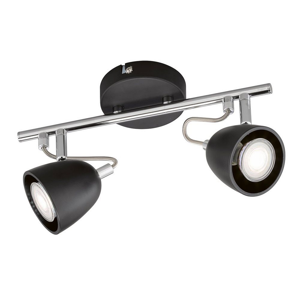 FISCHER & HONSEL LED Deckenleuchte, Leuchtmittel inklusive, Warmweiß, Deckenleuchte Metall schwarz Deckenstrahler 2flammig FISCHER & HONSEL LED Deckenleuchte, Leuchtmittel inklusive, Warmweiß, Deckenleuchte Metall schwarz Deckenstrahler 2flammig von FISCHER & HONSEL