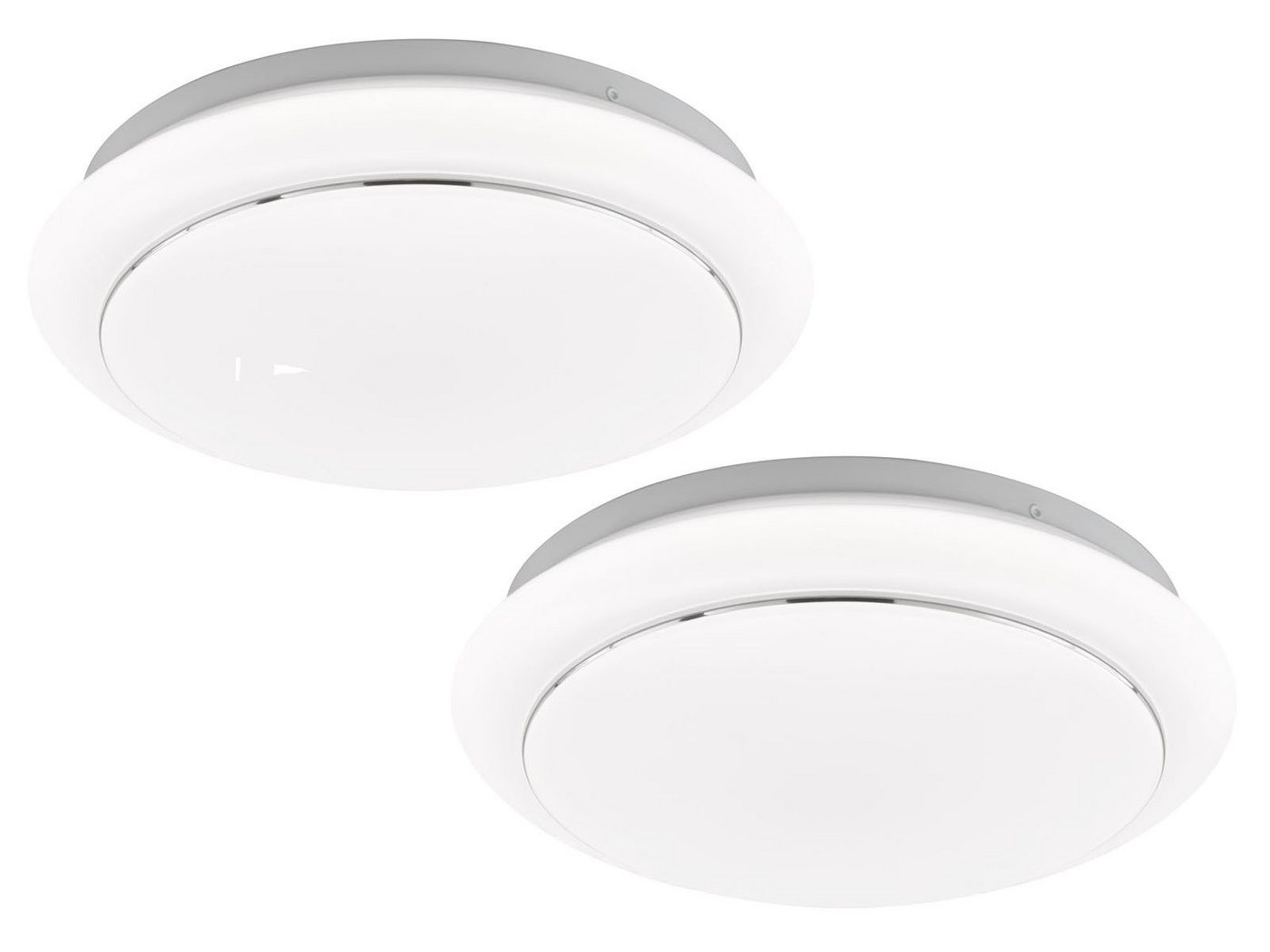 FISCHER & HONSEL LED Deckenleuchte, LED fest integriert, Warmweiß, Treppenhauslampen 2er SET rund & flach Design Weiß Ø38cm FISCHER & HONSEL LED Deckenleuchte, LED fest integriert, Warmweiß, Treppenhauslampen 2er SET rund & flach Design Weiß Ø38cm von FISCHER & HONSEL